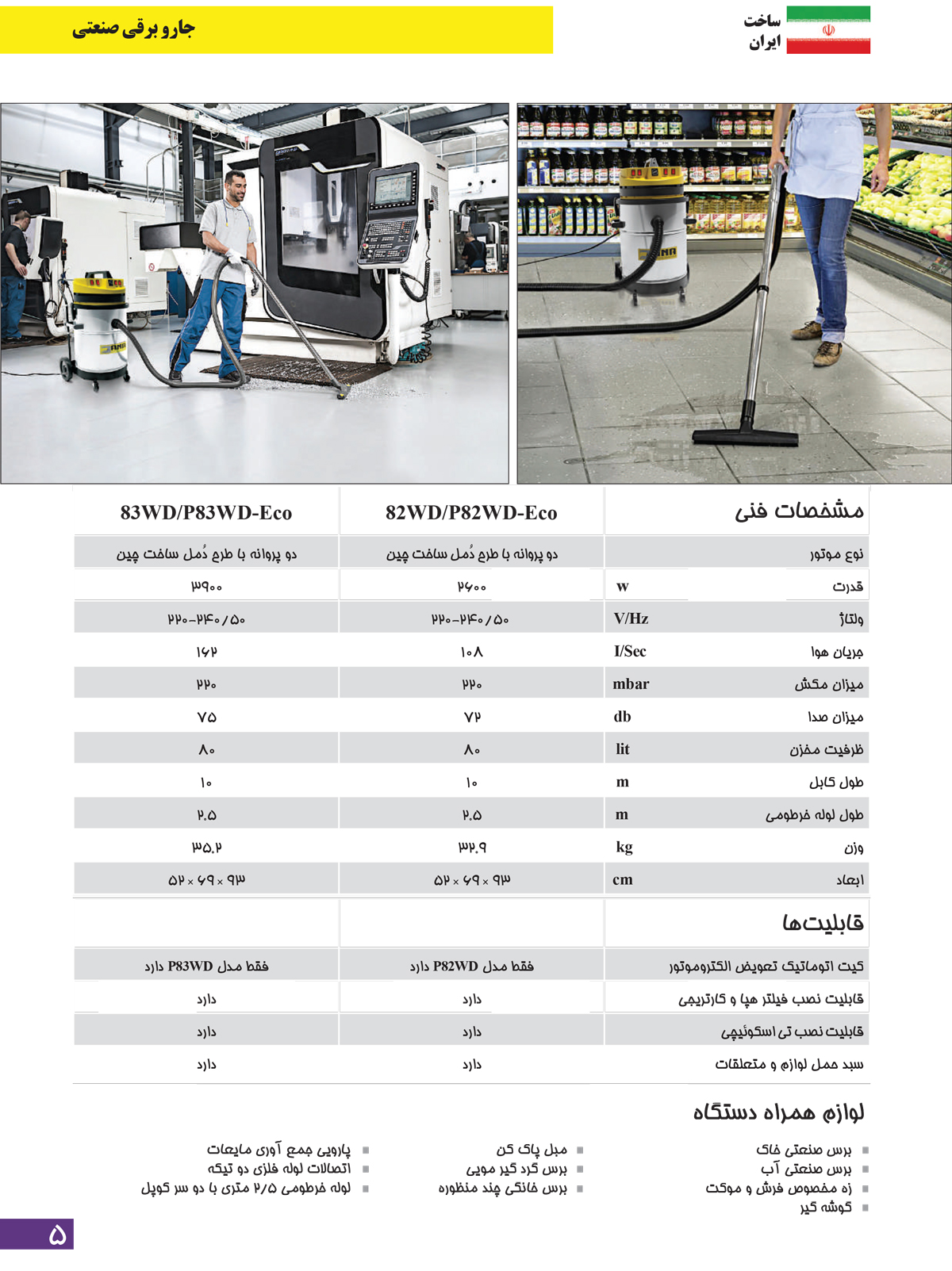 ana industrial vacuum cleaner eco 2 1 جاروبرقی صنعتی آنا مدل 82WD Eco